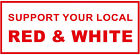 013 Hells Angels, 81 Big Red Machine Sticker &quot; Support Your Local Red &amp; White &quot;