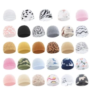 Newborns Nursery Hospital Hat Breathable Baby Beanies Hat Soft Caps Infant Hats - Picture 1 of 36