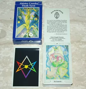 Thoth TAROT Aleister Crowley 1996 AGM Urania (AG Muller Schweiz) ~ FREEPOST - Picture 1 of 6