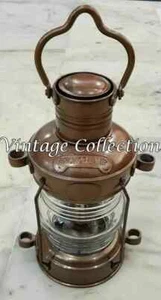 Antigua lámpara de aceite de anclaje de latón vintage barco marítimo linterna náutica barco luz - Imagen 1 de 6
