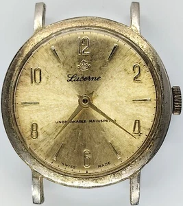C822 mens Vintage Lucerne BFG 866 Manual Movement Baumgartner Watch Parts lot - Picture 1 of 4