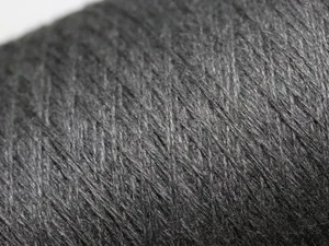 H63 (120€/kg) 100g KASCHMIR ANGORA SEIDE LAMBSWOOL DUNKELGRAU (28/2) Zwirn Wolle - Bild 1 von 3