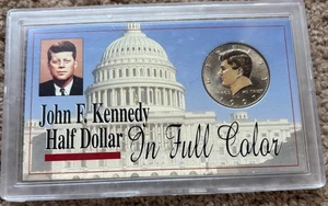 1997 D COLORIZED JOHN F KENNEDY HALF DOLLAR - Picture 1 of 3