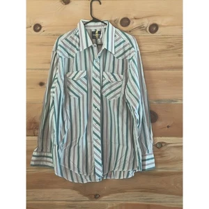 Vintage Wrangler Pearl Snap Shirt XXL Cowboy Western - Bild 1 von 6