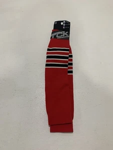 TCK Performance Baseball rot gestreifte Socken Größe Small SCA/WHT/BLK NEU - Bild 1 von 3