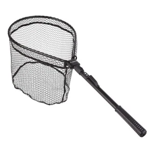 Mesh Fishing Net 44cm Telescopic Black Trout Catch Fish Tackle & Release - Bild 1 von 8