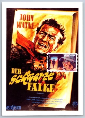 #4668 John Ford FDC Maxi Card John Wayne Der Schwarze Falke - Image 1 of 2