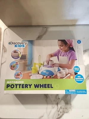 Roda de cerâmica motorizada Discovery Kids com pedal artesanato escultura moldagem - Imagem 1 de 4