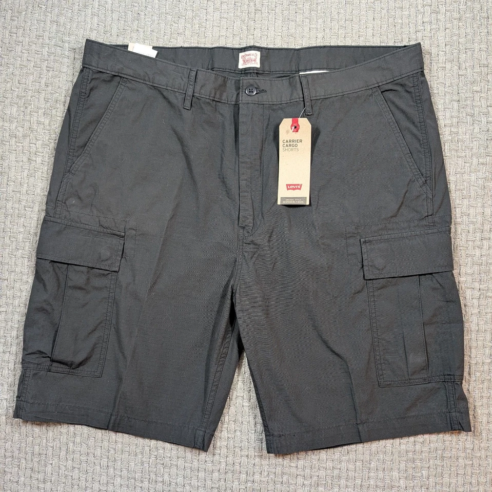 Levi's Men's Big & Tall Carrier Cargo Short Graphite Ripstop 44