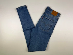 Levi`s Skinny Jeans UK Größe 8 W28" - L32" Damen hoher Bund Stretch Taper blau - Bild 1 von 6