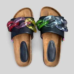 Kurt Geiger London Ozark Chain Slides Sandalen Leder Rainbow Gr. 38 / 7,5 - Bild 1 von 7