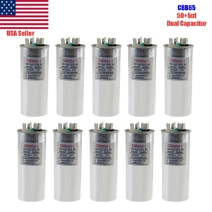 50+5 50/5 uF MFD 370-440V AC High Quality Motor Dual Run Capacitor CBB65-R (10x) - Picture 1 of 7