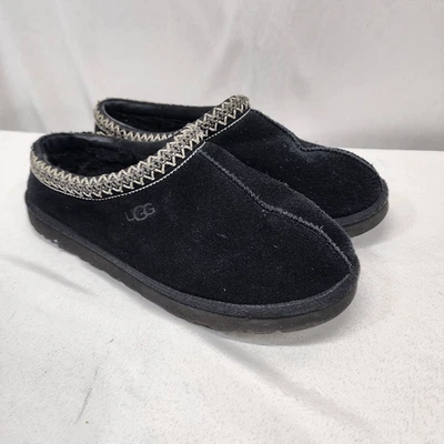 UGG Women's 10 Black Tasman Slipper Shoe Sheepskin Suede Sherling Clog - Image 1 of 4