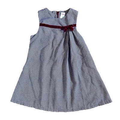 Gymboree Burgundy And White Warm Checkered Dress For Girks - Size 6  - Image 1 of 4