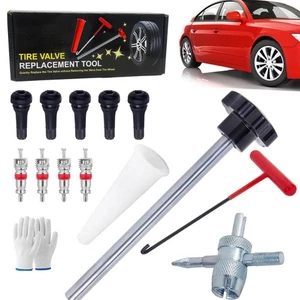 Kit Attrezzi Ricambio Rapida Nucleo Valvola Pneumatici per Auto, Camion, Moto - Foto 1 di 12