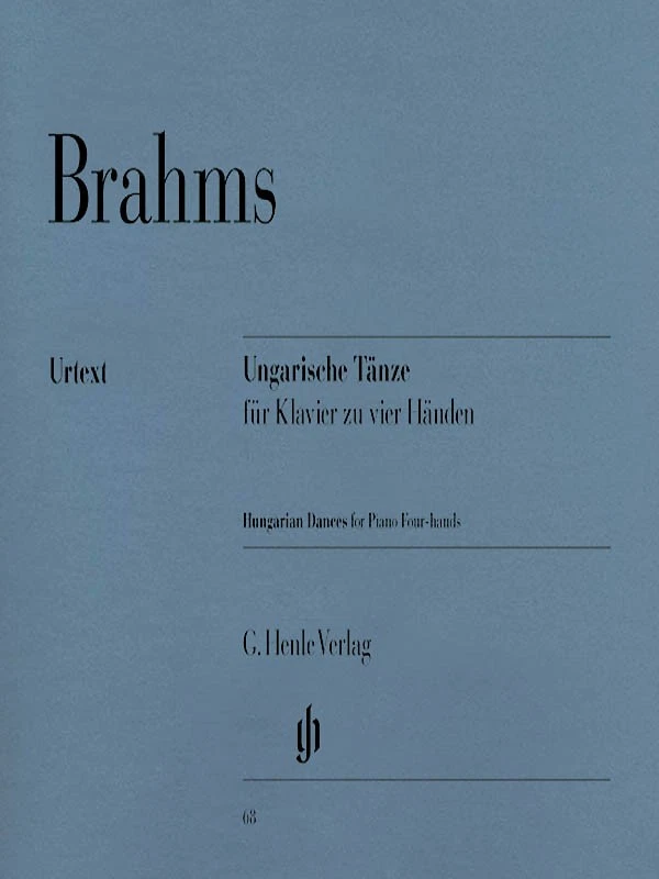 Brahms Hungarian Dances 1-21 1 Piano 4 Hands Henle Urtext Sheet Music Book - Image 1 of 1