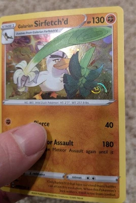 Galarian Sirfetch'd Cosmos Holo Rare - 095/192 - Rebel Clash- Mewtail Swirl - Image 1 of 4