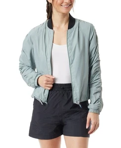 Bass Outdoor Women Regular fit Bomber Jacket Coat XXL Blue Solid - Picture 1 of 1