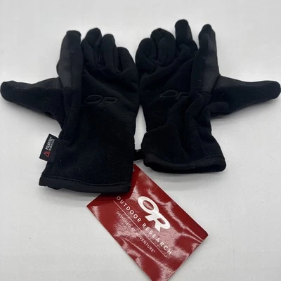 Outdoor Research OR Gear USA Mens Gripper Gloves MEDIUM Black 70210 NEW W TAGS