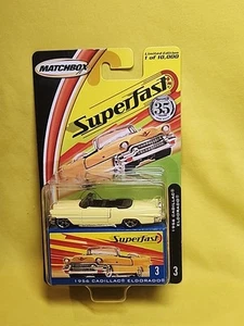 MATCHBOX 2005 SUPERFAST 1956 Cadillac Eldorado  Yellow  10,000 NOS 🔥G - Picture 1 of 11