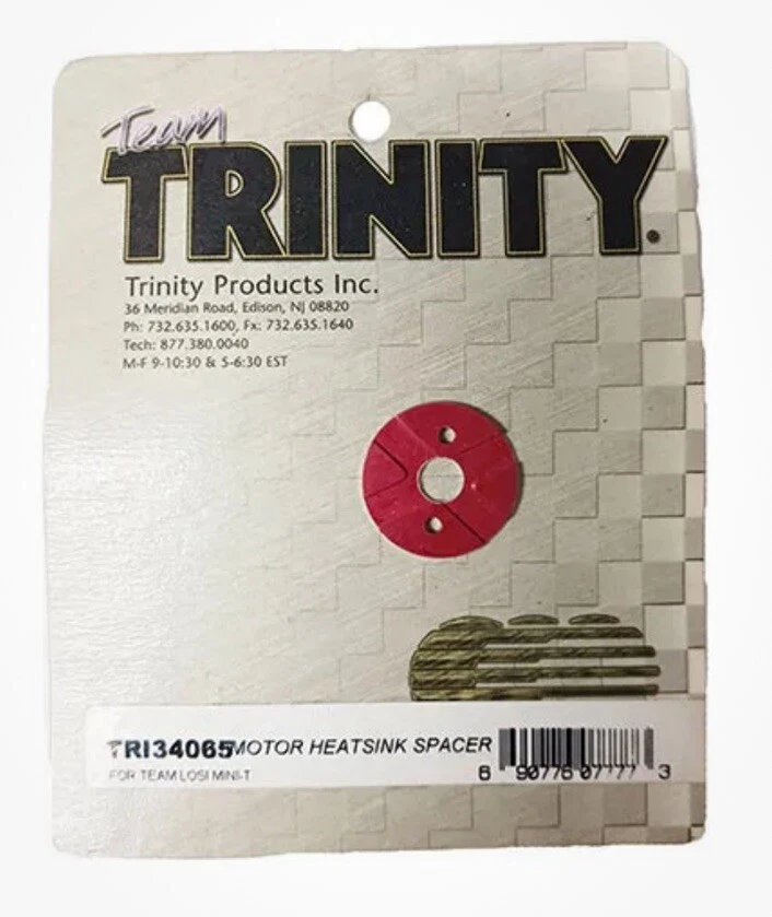 Trinity Aluminum Motor Heatsink Spacer for Losi Mini-T 1.0 - Red TRI34065 - Image 1 of 1