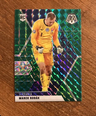 Marek Rodak 2021 Mosaic Green Prizm Euro 2020 UEFA Rookie #88 Slovakia RC - Image 1 of 2