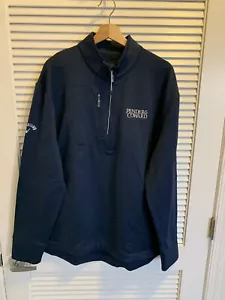 Callaway Men Golf Weather Series 1/4 Zip Lender & Coward XL Blue Shirt - Picture 1 of 7