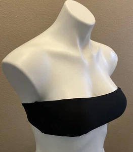 Bandeau Swim Top, NWT American Eagle Aerie Solid Black, Small NEW - Picture 1 of 10