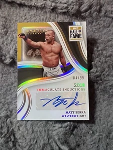 Matt Serra 2018 Panini Immaculate UFC Autograph 4/99 AMAZING CARD🔥 - Picture 1 of 2