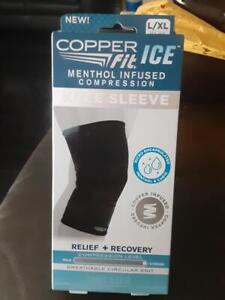 COPPOER FIT.  ICE   KNEE  SLEEVE  SOCKS. L/. XL