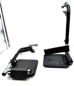 Ultra Lightweight Wheelchair Foot rest Foot Pedals -chrome, blue, gray or black - Picture 1 of 6