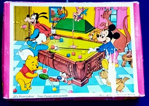 VINTAGE 1980 WADDINGTONS, DISNEYLAND, 100 PIECE JIGSAW PUZZLE, 2 PIECES MISSING - Picture 1 of 2