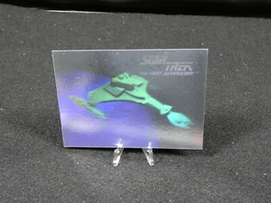 1992 Impel Star Trek Next Generation Klingon Vor'Cha Schiff Hologramm Karte #02H - Bild 1 von 2