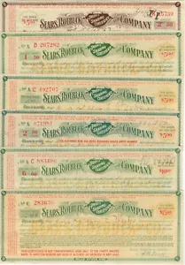 Certificados y folleto c1910 Sears Roebuck Clientes Participación en Beneficios - Imagen 1 de 2
