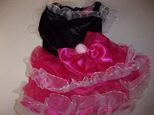 AUSGEFALLENES rosa RÜSCHEN Hundekleid S M neu Welpe extra kleines Haustierzubehör Medium - Bild 1 von 2