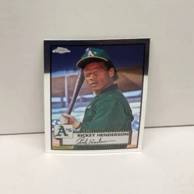 RICKEY HENDERSON 2021 Topps Chrome Platinum Anniversary ~ ATHLETICS - Image 1 of 2