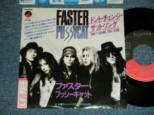 FASTER PUSSYCAT Japan 1987 P-2308 PROMO 7"45 DON'T CHANGE THAT SONG - Imagen 1 de 8