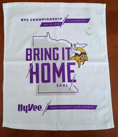 2018 NFC Championshiop Towel Philadephia Eagles Minnesota Vikings January 21 NEW Cover