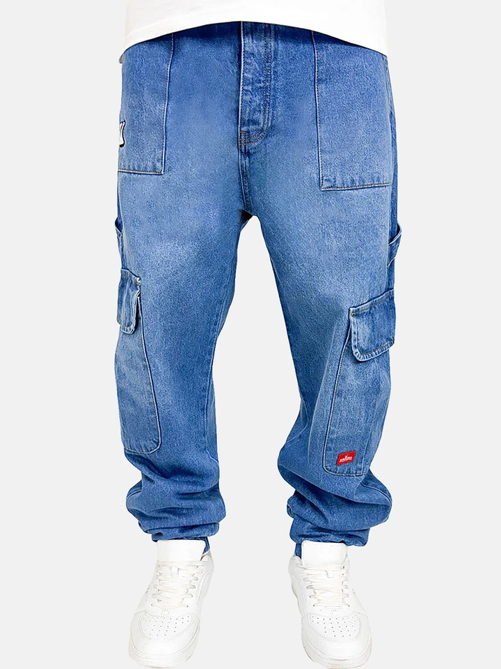 DADA SUPREME Worker Baggy Jeans Blau Cargo Style - Bild 1 von 1