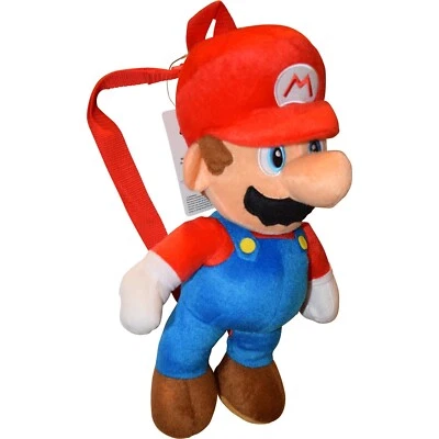 NUEVO Nintendo Super Mario 17" Grande Muñeco de Peluche Niño Mochila Bolso NIÑOS NIÑAS Foto 1 de 4