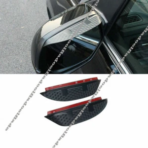 Fit For Honda CR-V 2012-16 Carbon Fiber Rearview Mirror Rain Eyebrow Frame Trim - Imagen 1 de 4