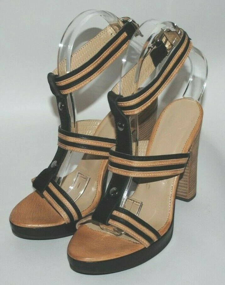 BOGNER Women's Leather Strappy High Heel Platform Sandals Shoes US Size 7 - Image 1 of 4