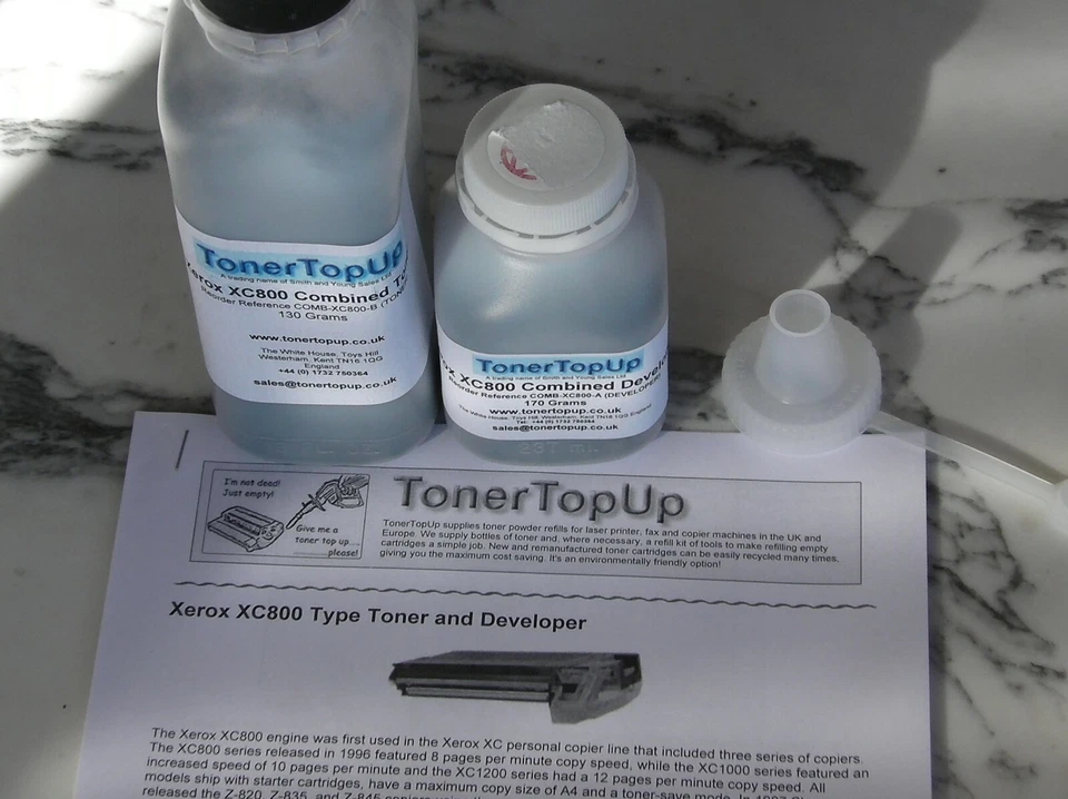 Toner & Developer Refill for Xerox XC 810 811 820 1040 1245 6R881 6R890 ZT-81TD1 - Image 1 of 2
