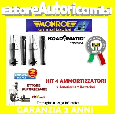 KIT 4 AMMORTIZZATORI MONROE FIAT SEICENTO (187) DAL 1998>2010 - 600 NUOVI