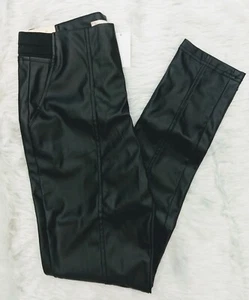 MEDIUM Black VEGAN LEATHER Skinny Pants Leggings Altar'd State NWT BP68 - Picture 1 of 8