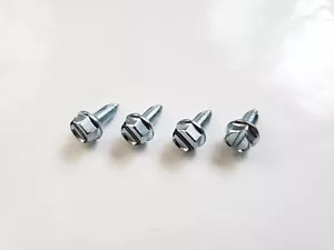 FABRICANTE DE EQUIPOS ORIGINALES 4 tornillos de matrícula automática de lujo pernos hexagonales zinc para automóvil Lexus - Imagen 1 de 2