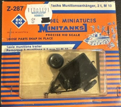 Roco Minitanks HO Scale Z-287 Munitionsanhanger NIB - Image 1 of 3