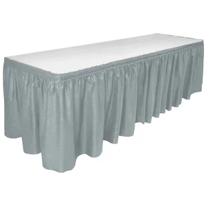 Plastic Table Skirt 29"x14ft for Rectangle Tables Disposable/Reusable  BPA Free - Picture 1 of 19