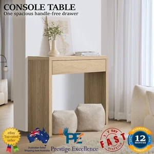 Console Table Wood Sofa Table Hall Side Entry with Drawer Natural Furniture NEW - Picture 1 of 11