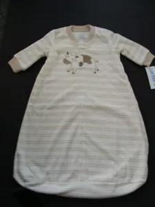 NWT Carter's Baby Girls Boys Fleece Sleep Bag 0-3 months Infant Sack Cow Pajamas - Picture 1 of 2